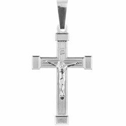 Krzyżyk srebrny z wizerunkiem Jezusa M123