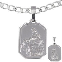 Srebrny Łańcuszek z medalikiem Matki Boskiej Szkaplerznej Zestaw Szkaplerz pr. 925 MM026/L50GRF6