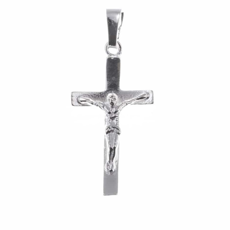Krzyżyk srebrny z wizerunkiem Jezusa O26